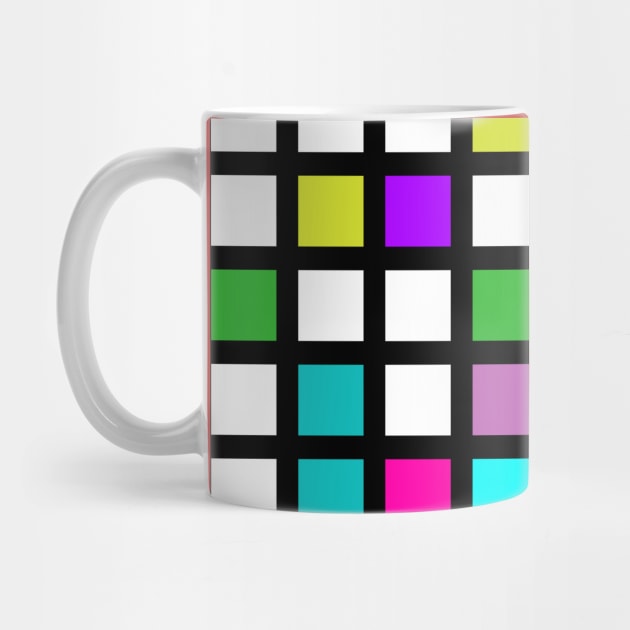 Checkered Colorful Pattern by Gizi Zuckermann Art